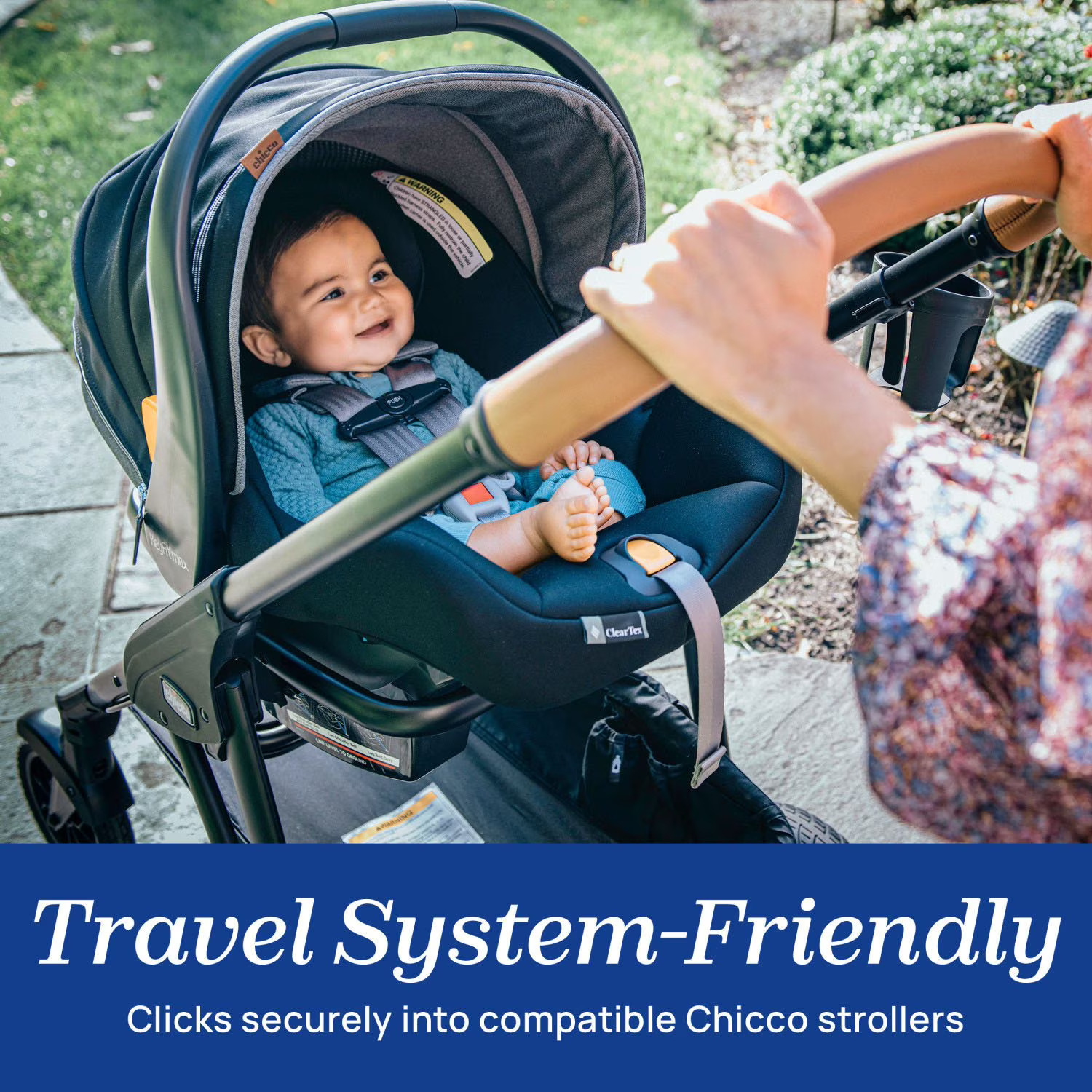 Chicco, KeyFit Max Zip ClearTex Infant Car Seat, Apex thumbnail 4