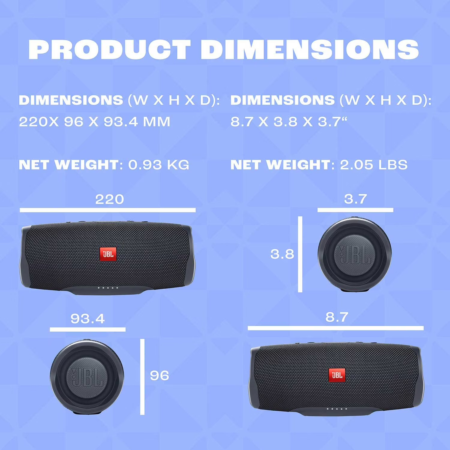 JBL Charge Essential 2 Waterproof Bluetooth Speaker thumbnail 4