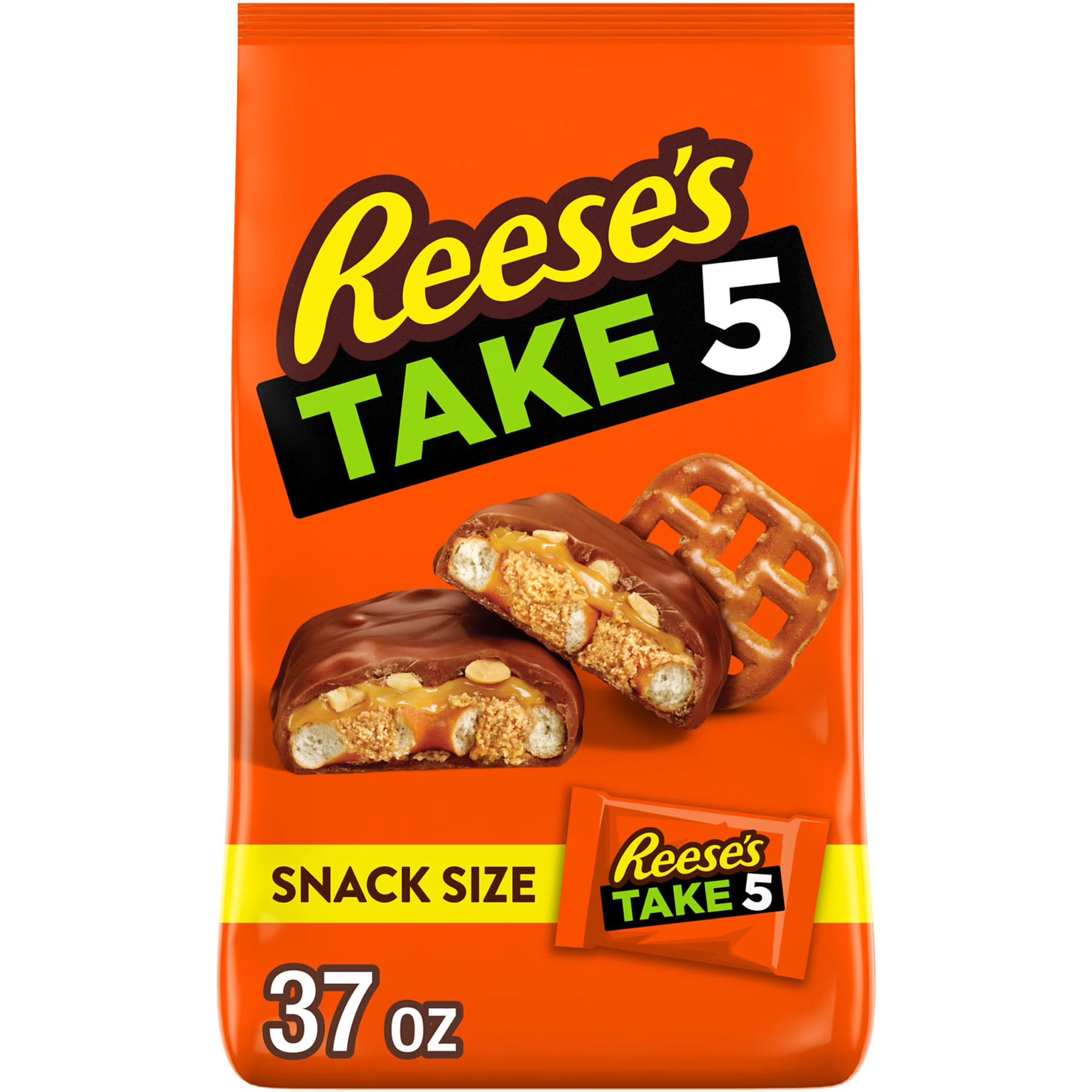 REESE'S TAKE 5 Chocolate Candy, Snack Size Bag, 37 oz. thumbnail 3