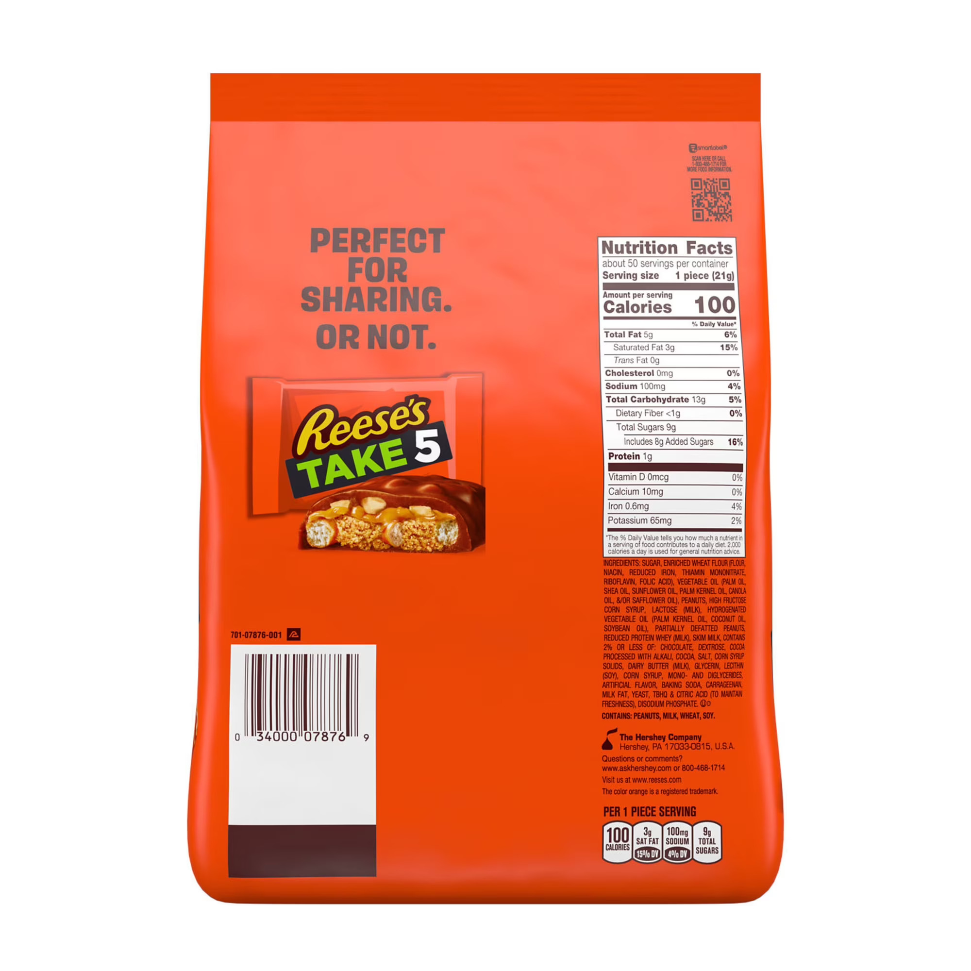 REESE'S TAKE 5 Chocolate Candy, Snack Size Bag, 37 oz. thumbnail 5