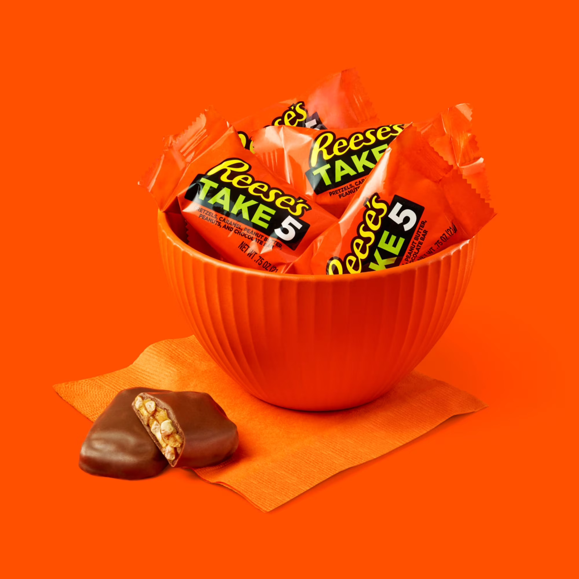 REESE'S TAKE 5 Chocolate Candy, Snack Size Bag, 37 oz. thumbnail 7