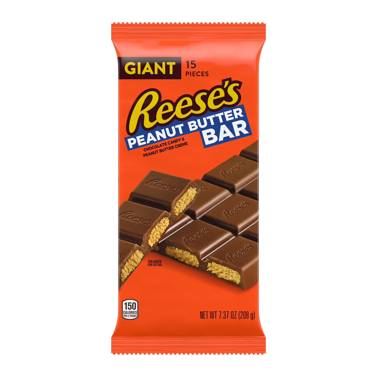 Reese's Chocolate Peanut Butter Creme Giant Candy, Bar 7.37 oz