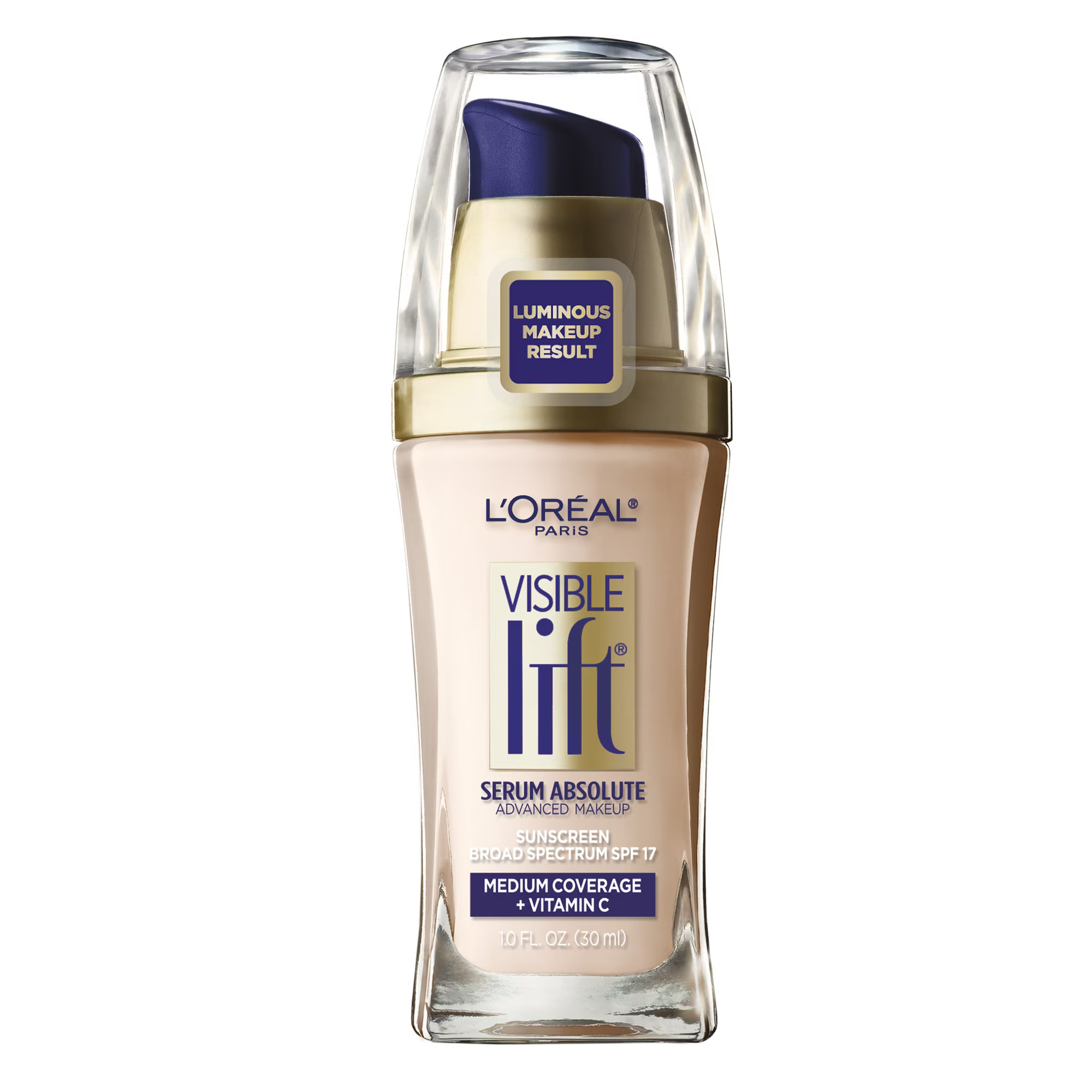 L'Oreal Paris Visible Lift Serum Foundation Makeup, 143 Soft Ivory, 1 fl oz thumbnail 4