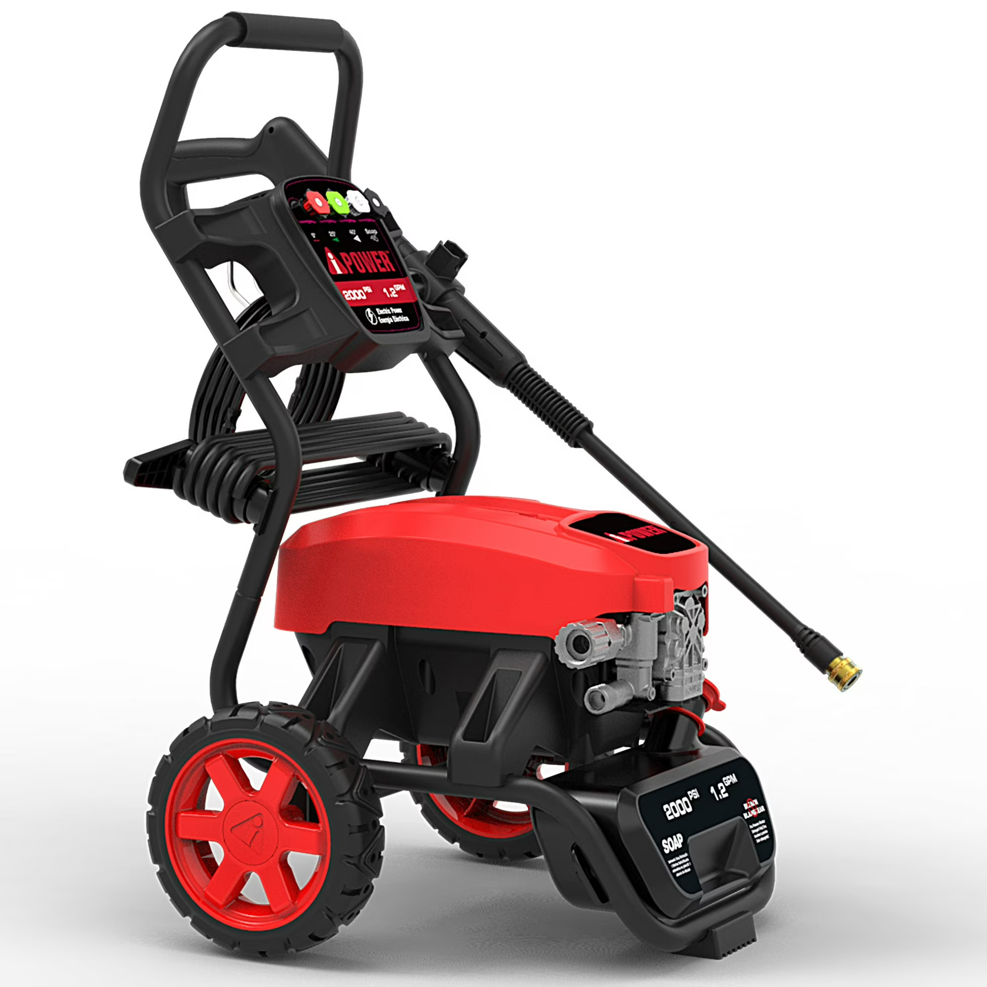 A-iPower PWE2000 Electric Cold Water Pressure Washer, 2000 PSI at 1.2 GPM