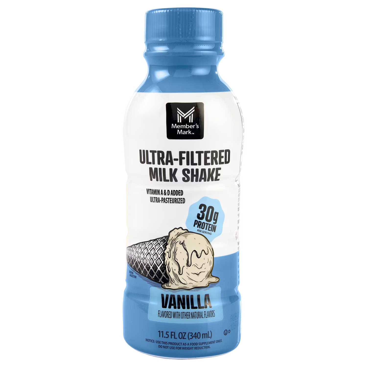 Member's Mark 30g Ultra-Filtered Milk Protein Shake, Vanilla, 11.5 fl. oz., 12 pk. thumbnail 4