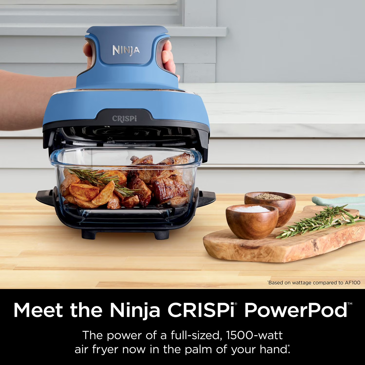 Ninja Crispi 5-in-1 Portable Glass Air Fryer Cooking System thumbnail 4