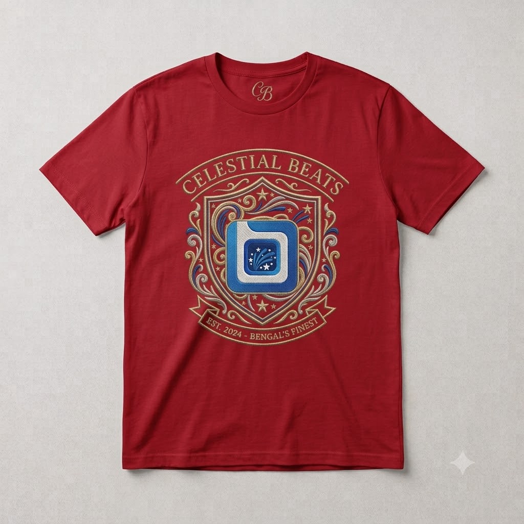 Celestial Beats Royal Crest T-Shirt thumbnail 4