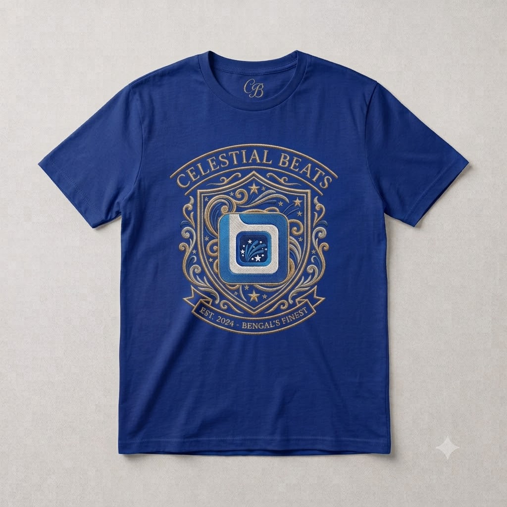 Celestial Beats Royal Crest T-Shirt thumbnail 11