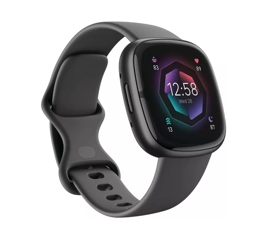 Fitbit Sense 2 Health and Fitness Smartwatch - Shadow Grey/Graphite | with Stress and Sleep Tools - 3-Month Google Health Premium Membership Included - ECG App, SpO2, 24/7 Heart Rate, and GPS thumbnail 2