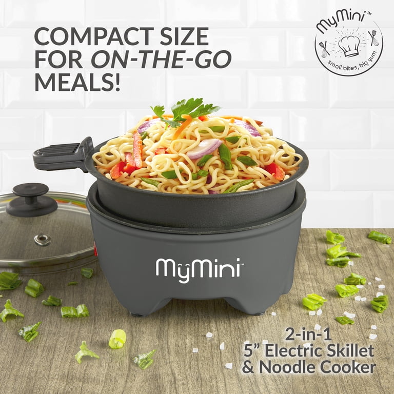 MyMini 5-inch Noodle Cooker, Ramen Cooker, & Electric Hot Pot, Blackberry thumbnail 2