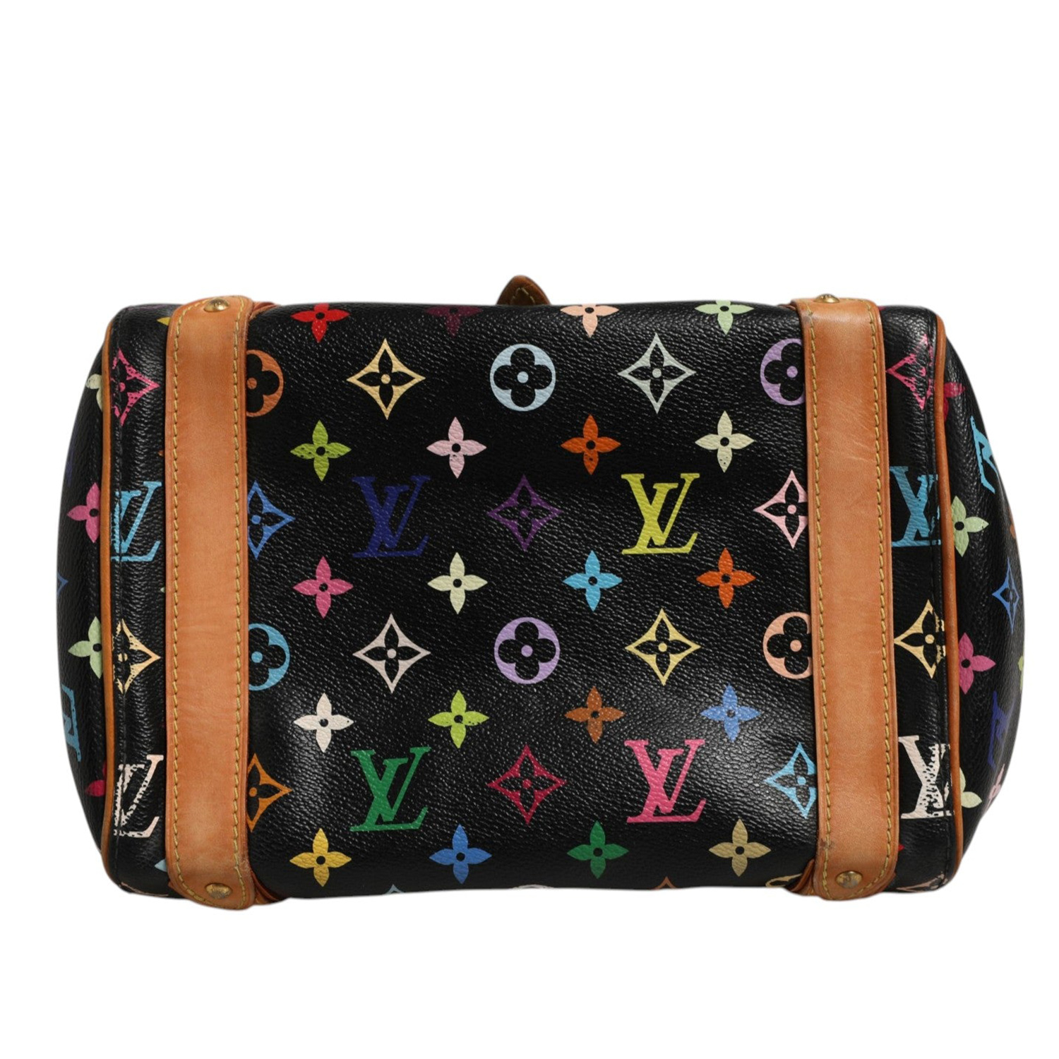 Louis Vuitton  Black Monogram Multicolor Canvas Priscilla Handbag thumbnail 5