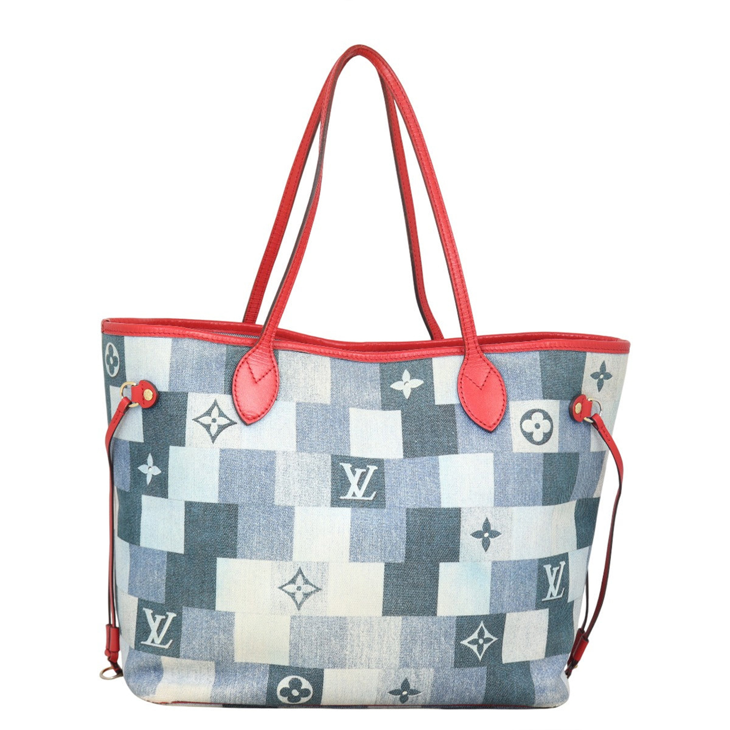 Louis Vuitton  Neverfull Patchwork Monogram Denim Tote Bag