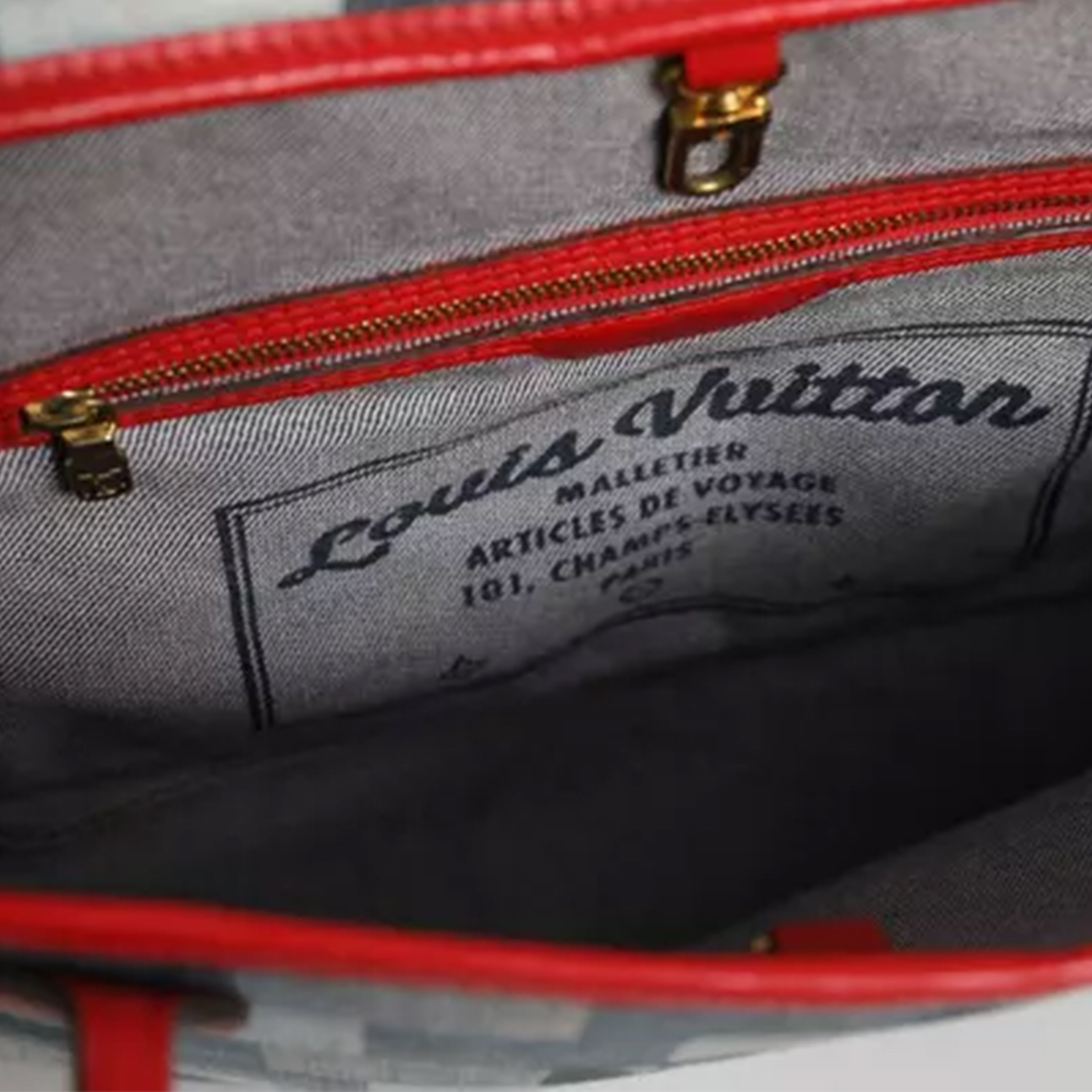 Louis Vuitton  Neverfull Patchwork Monogram Denim Tote Bag thumbnail 3