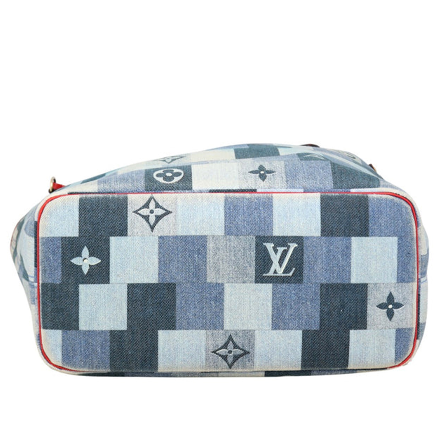Louis Vuitton  Neverfull Patchwork Monogram Denim Tote Bag thumbnail 4