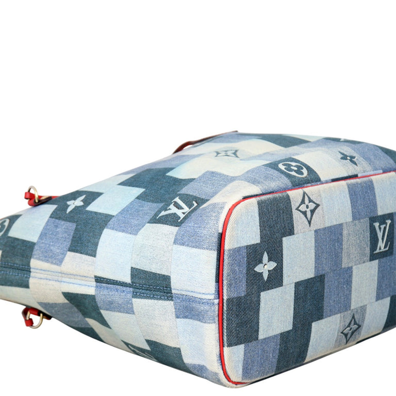Louis Vuitton  Neverfull Patchwork Monogram Denim Tote Bag thumbnail 5