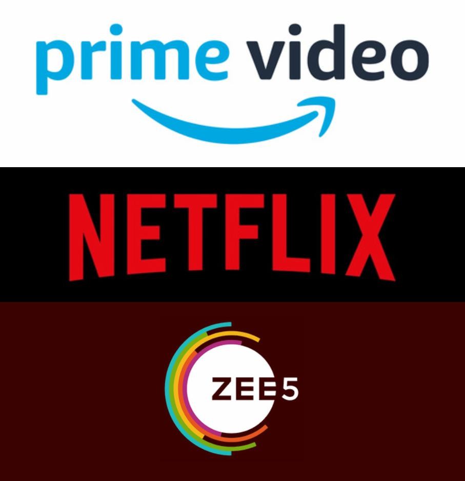 Amazon prime + Netflix + Zee5 - 1 year combo license