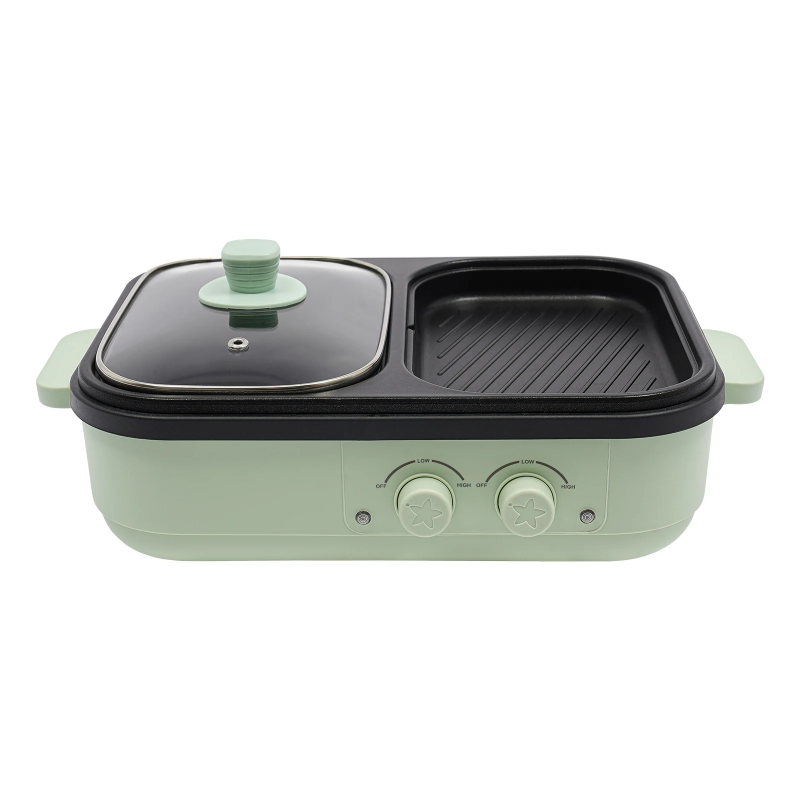 Cookware set-2-in-1 Hot Pot and Grill: Dual Heating Zones for Simultaneous Cooking, Perfect for Family and Friend Gatherings thumbnail 4