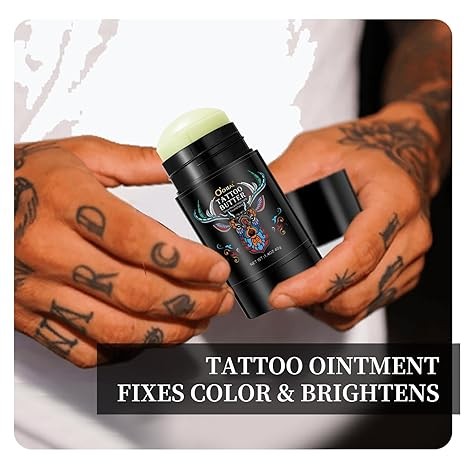 Tattoo Aftercare Butter Balm,Natural Organic Tattoo Cream Moisturizer for Old & New Tattoos Healing Brightener Color Enhance thumbnail 2