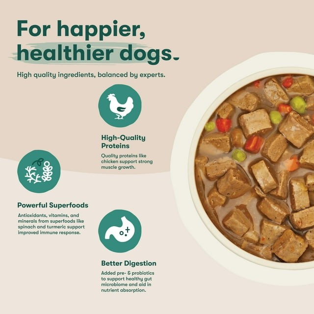 Jinx Bone Broth Stew Grain-Free Chicken & Vegetables Wet Dog Food, 13 oz Can thumbnail 4
