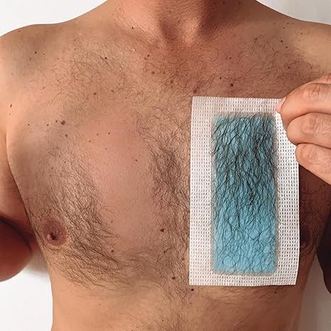 Nad's For Men Body Wax Strips - Wax Hair Removal For Men - At Home Waxing Kit With 20 Waxing Strips + 2 Calming Oil Wipes thumbnail 3
