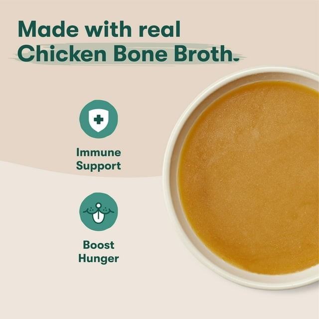 Jinx Kibble Sauce Chicken Bone Broth Dog Meal Topper, 12 fl oz Bottle thumbnail 5