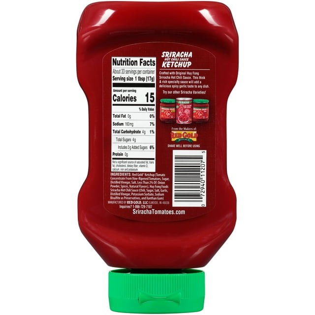 Huy Fong Sriracha Hot Chili Sauce Ketchup, 20 oz Bottle thumbnail 2