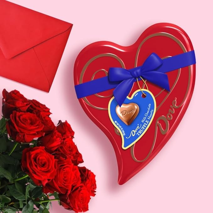 Dove Milk Chocolate Truffle Candy, 5.82 Heart Tin thumbnail 4