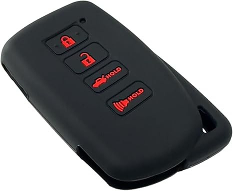 Silicone Rubber Key Fob Cover Compatible with 2013-2021 Lexus ES300h ES350 GS350 GS450h IS200t IS300 IS350 LX570 NX200t NX300h RC350 RX350 RX450h HYQ14FBA thumbnail 4