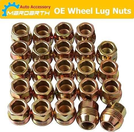 Set of 24, 14mmx1.5 OEM Factory Wheel Lug Nuts Replacement for Sliverado Sierra 1500 Yukon Avalanche Suburban Express 1500 C1500 K1500 Escalade Traverse Yukon M14x1.5 Studs 6 Lug Wheel thumbnail 2