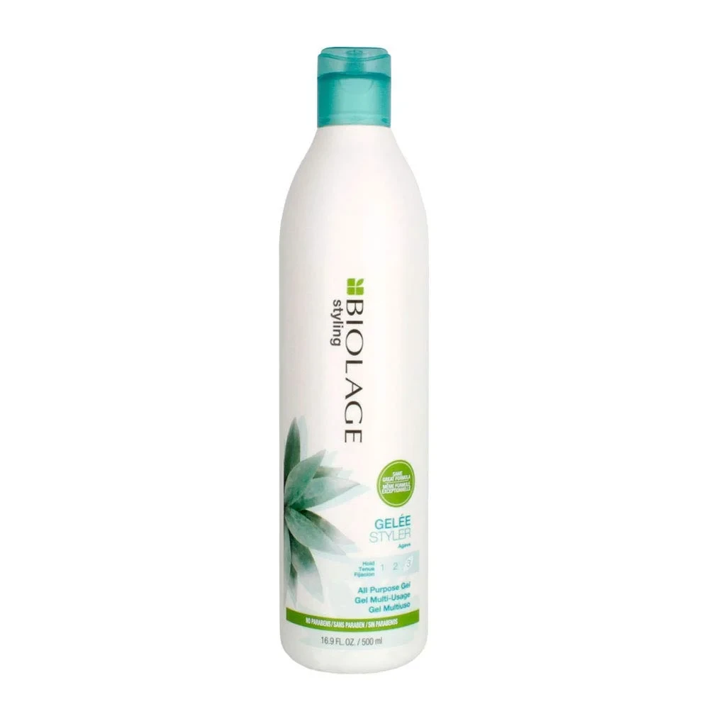 BIOLAGE Styling GelÃ©e | Firm Hold That Adds Body, Shine & Control | For All Hair Types | Paraben-Free | Vegan - 16.9 Fl Oz