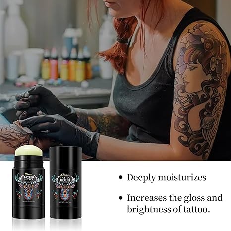Tattoo Aftercare Butter Balm,Natural Organic Tattoo Cream Moisturizer for Old & New Tattoos Healing Brightener Color Enhance thumbnail 4