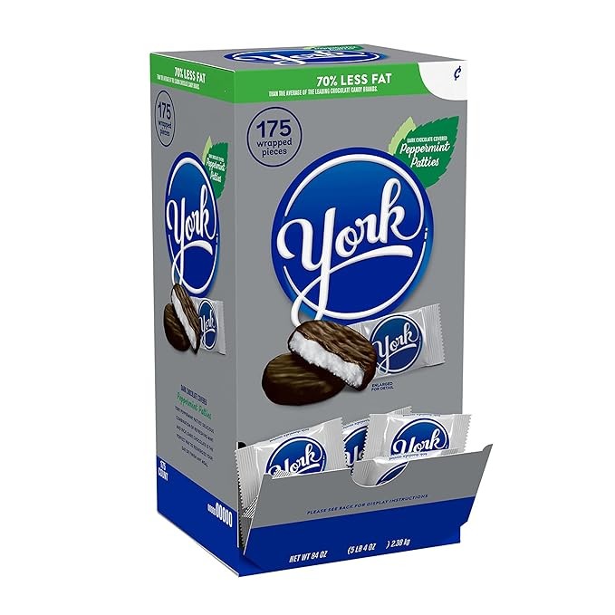 YORK Dark Chocolate Peppermint Patties, Candy Bulk Box, 84 oz (175 Pieces) thumbnail 3