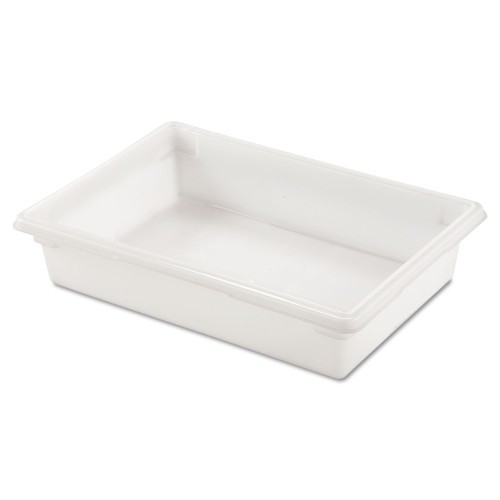 Rubbermaid Commercial Food/Tote Boxes, 8.5 gal, 26 x 18 x 6, White, Plastic (3508WHI) thumbnail 2