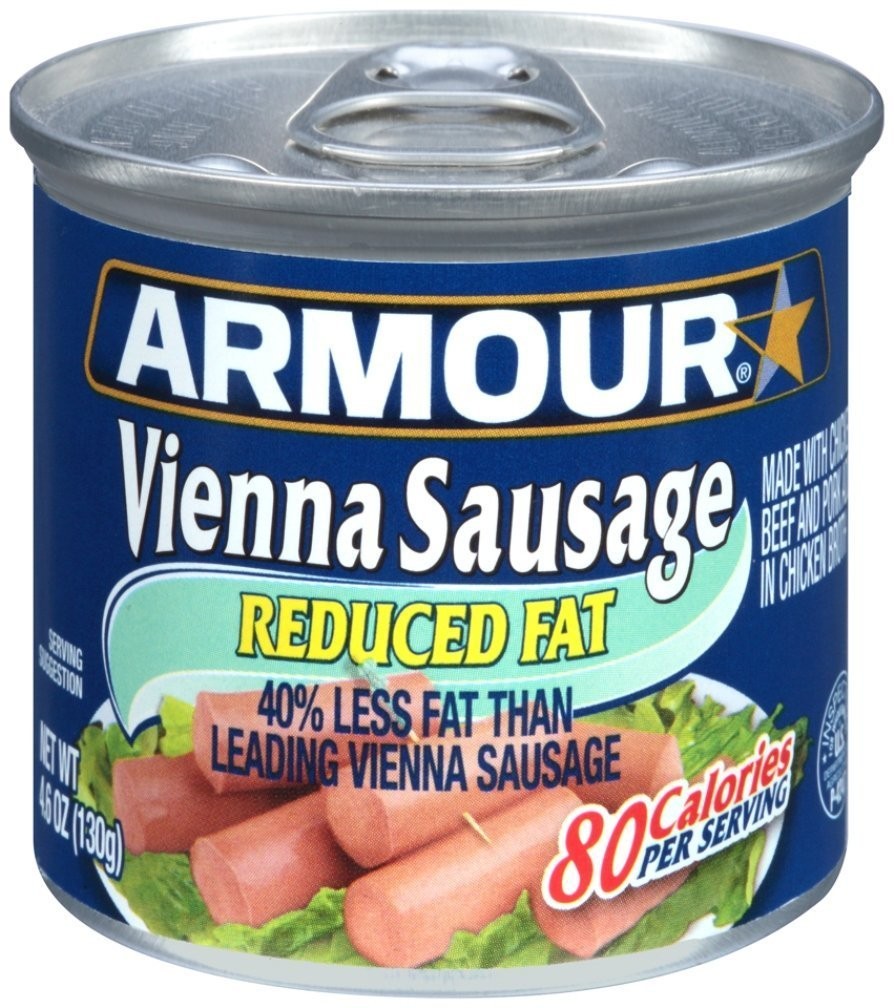 Armour Star Vienna Sausage, Jalapeno Flavored, Canned Sausage, 4.6 OZ (Pack of 24)