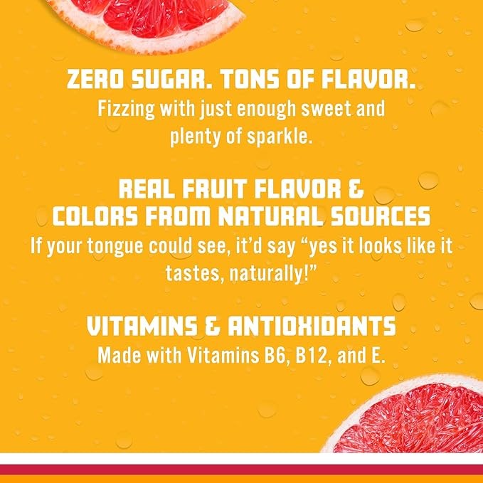 Sparkling Ice, Pink Grapefruit Sparkling Water, Zero Sugar Flavored Water, with Antioxidants and Vitamins, Zero Sugar, 17 fl oz Bottles (Pack of 12) thumbnail 6