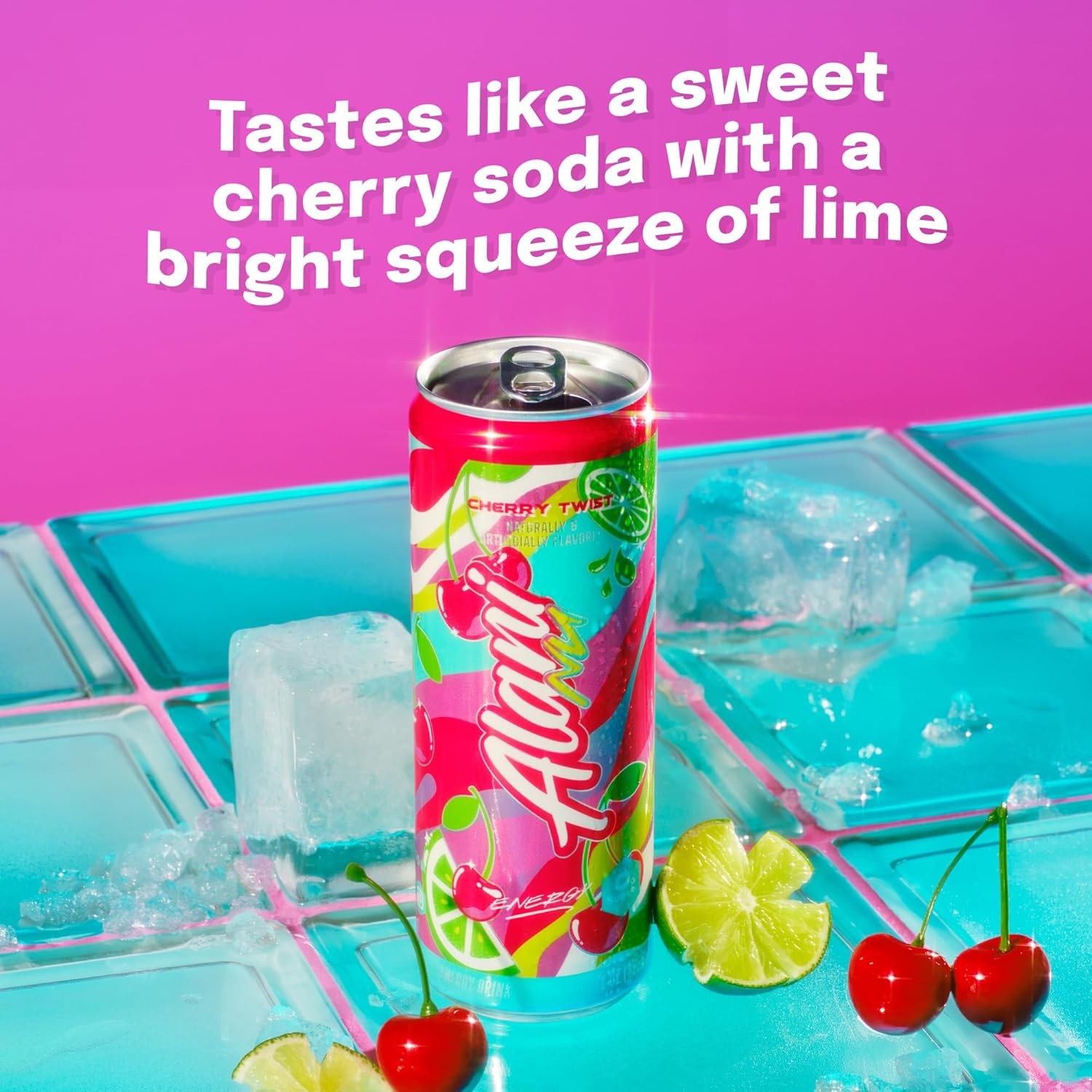 Alani Nu Cherry Twist Sugar Free, Low Calorie Energy Drinks | 200mg Caffeine | Pre Workout Performance with Antioxidants | Biotin B Vitamins | Zero Sugar | 15 Calories or Less | 12 Fl Oz Cans (24 Pack thumbnail 6