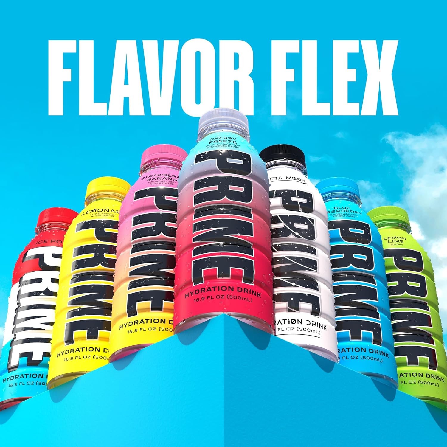 PRIME Hydration CHERRY FREEZE | Sports Drinks | Electrolyte Enhanced for Ultimate Hydration | 250mg BCAAs | B Vitamins | Antioxidants | 2g Of Sugar | 16.9 Fluid Ounce | 12 Pack thumbnail 2