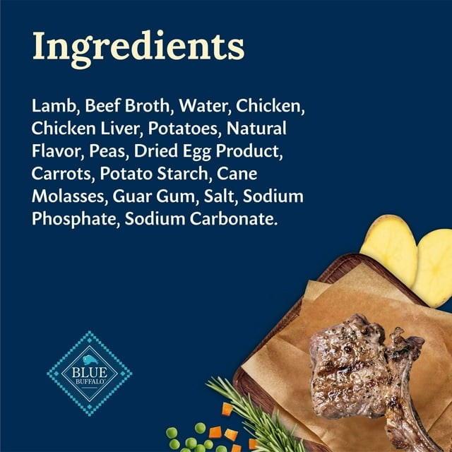Blue Buffalo Delectables Natural Wet Dog Food Topper, Lamb Dinner 3oz thumbnail 4