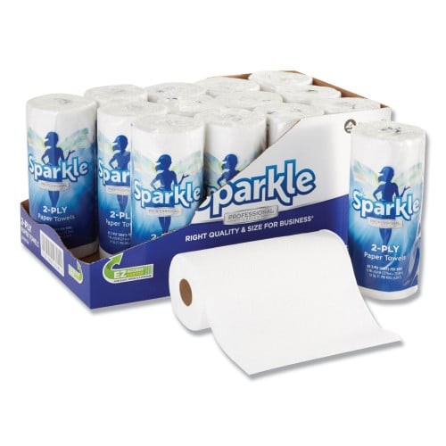 Georgia Pacific Professional Sparkle ps Premium Perforated Paper Kitchen Towel Roll, 2-Ply, 11 x 8.8, White, 85/Roll, 15 Rolls/Carton (2717714) thumbnail 6