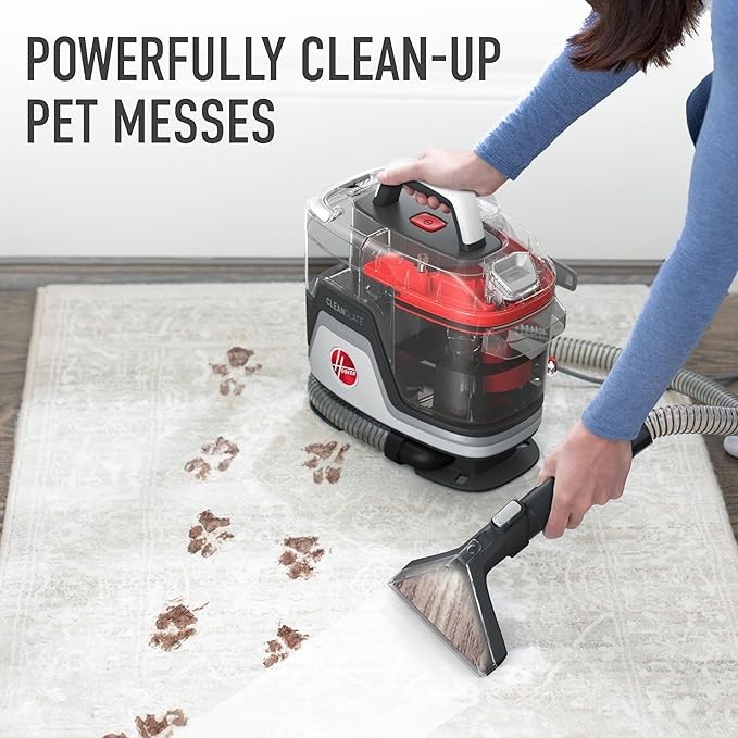 Hoover CleanSlate Plus Portable Carpet + Upholstery Spot Cleaner Machine, Powerful Suction with Versatile Tools, Pet Stain Remover, Car and Auto Detailer, Pair with Hoover Carpet Cleaner Solution thumbnail 3