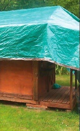Dry Top 116205 Medium Duty Tarp, 16x20 Feet, Brown/Green thumbnail 3