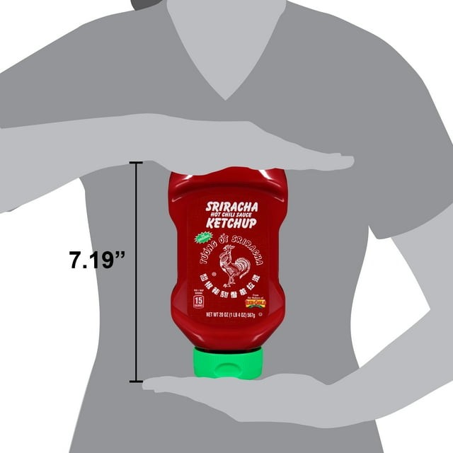 Huy Fong Sriracha Hot Chili Sauce Ketchup, 20 oz Bottle thumbnail 5