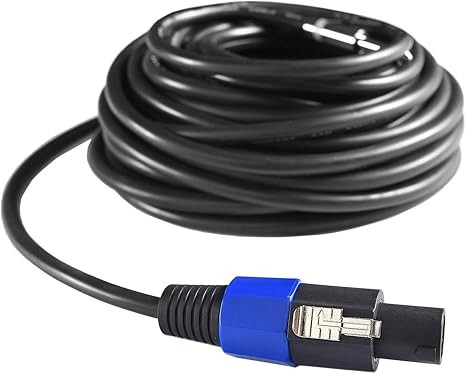 2Pcs 50 Feet Professional Speakon to 1/4 Speaker Cable, Pair 50 ft 12 Gauge Speakon to 1/4 Male TRS Inch Audio Amplifier Connection Heavy Duty Cord Wire with Twist Lock (50Feet-2Pack) thumbnail 7