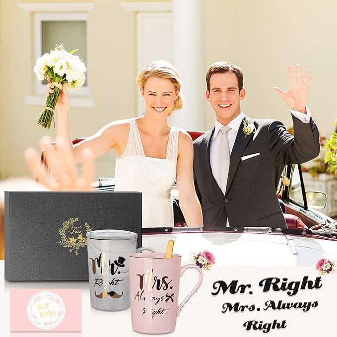 Biching Wedding Gifts for Couples, Mr and Mrs Gifts for Newlyweds thumbnail 2