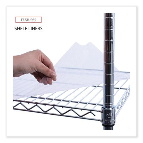 Alera Wire Shelving Garment Rack, 30 Garments, 36w x 18d x 75h, Silver (ALEGR363618SR) thumbnail 5