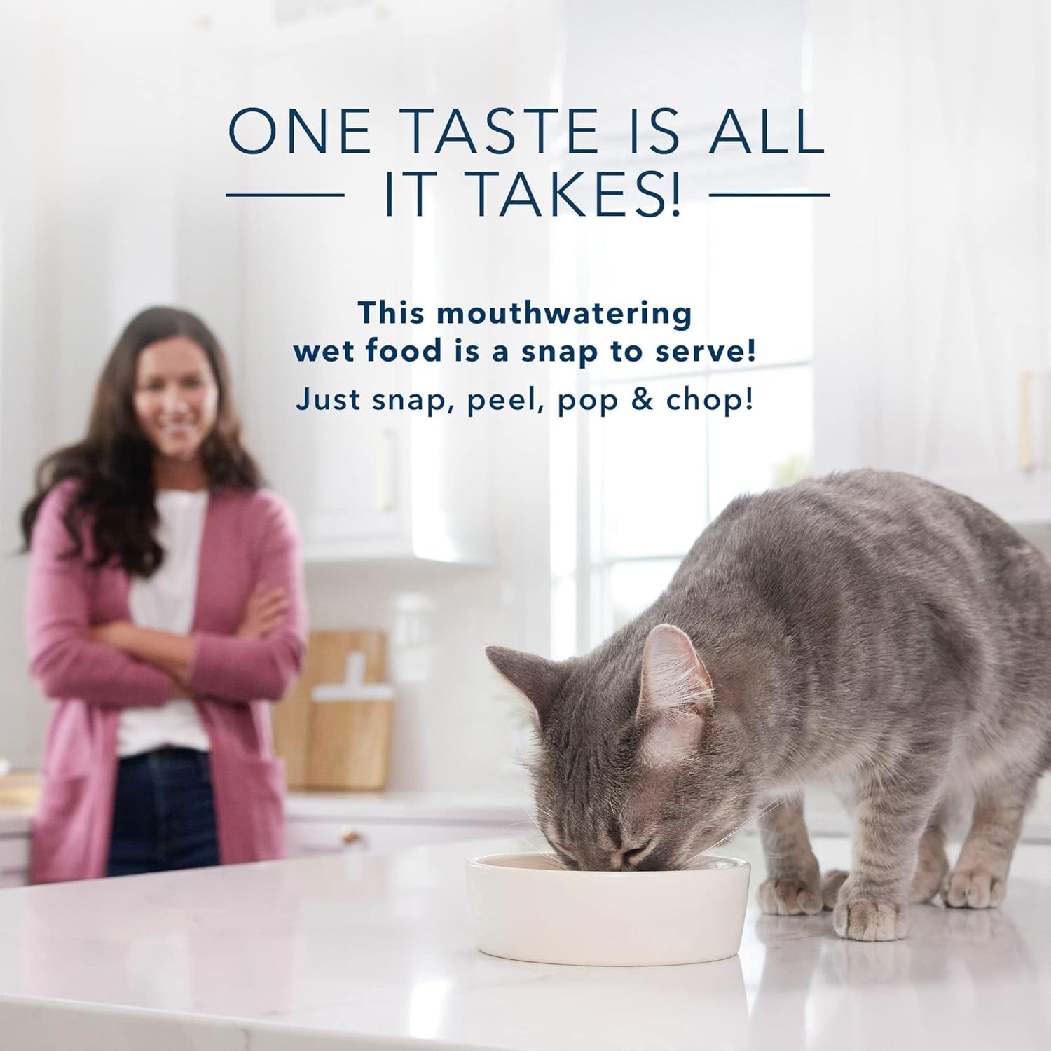 Blue Buffalo Tastefuls Spoonless Singles Natural Wet Cat Food PatÃ©, 2.6-oz Twin-Pack Trays, Salmon EntreÃ© (24 Count) thumbnail 8