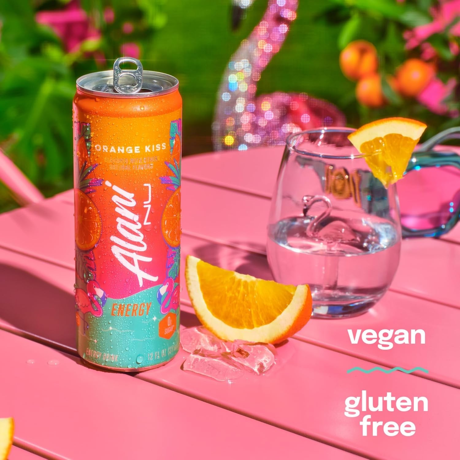 Alani Nu ORANGE KISSSugar Free Low Calorie Energy Drinks | 200mg Caffeine | Biotin B Vitamins | Zero Sugar | 15 Calories | 12 Fl Oz Cans | 12 Pack thumbnail 5