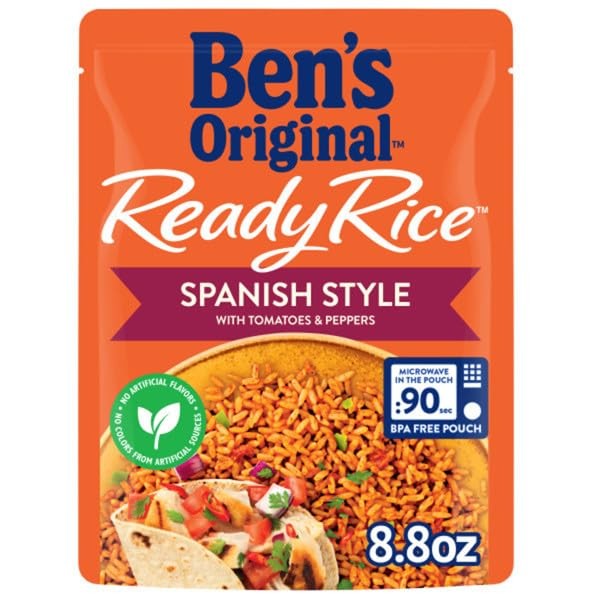 BEN'S ORIGINAL Ready Rice Spanish Style Flavored Rice, Easy Dinner Side, 8.8 OZ Pouch (Pack of 12) thumbnail 5