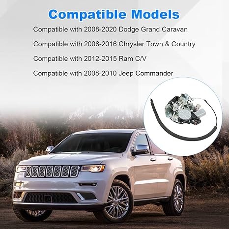 Rear Tailgate Trunk Lock Actuator Compatible with 2008-2020 Dodge Grand Caravan 2008-2016 Chrysler Town & Country 2008-2010 Jeep Commander 2012-2015 RAM C/V, Replacement for 4589581AA 4589581AL thumbnail 7