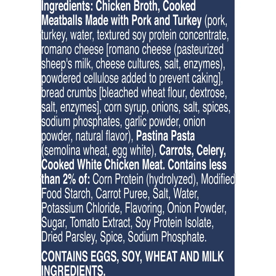 Progresso Chickarina Soup, Traditional Canned Soup, 19 oz thumbnail 2